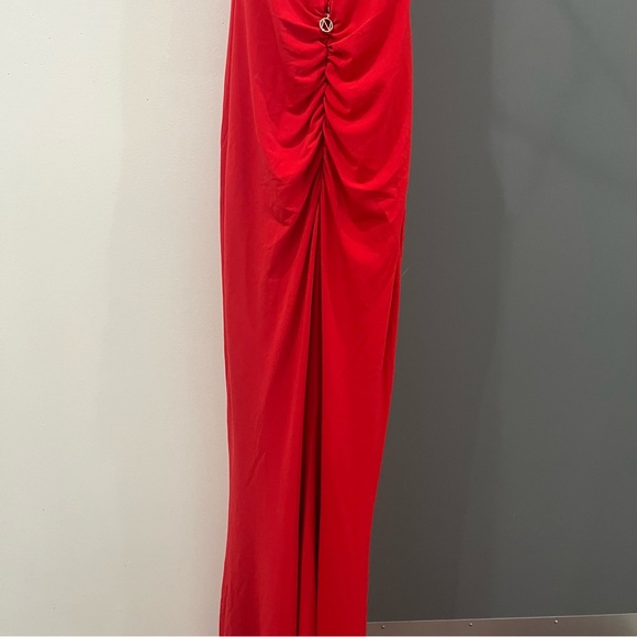 NWT Nookie Maxi Dress Red Illegal Gown Halter Sleeveless size S - Picture 11 of 11